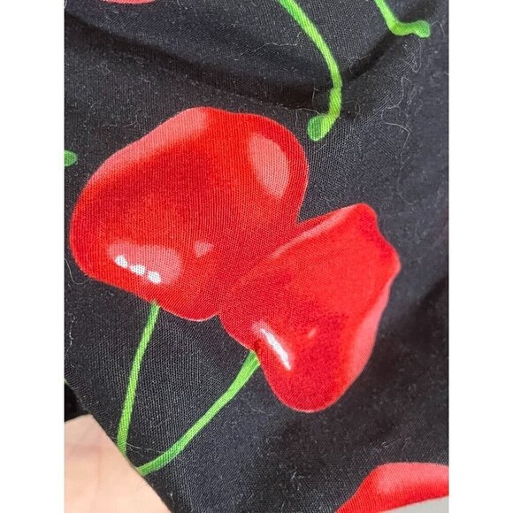 Torrid Dress 12 Black Skater Cherry Retro Pinup Fairy Goth Whimsical Punk - Picture 7 of 16